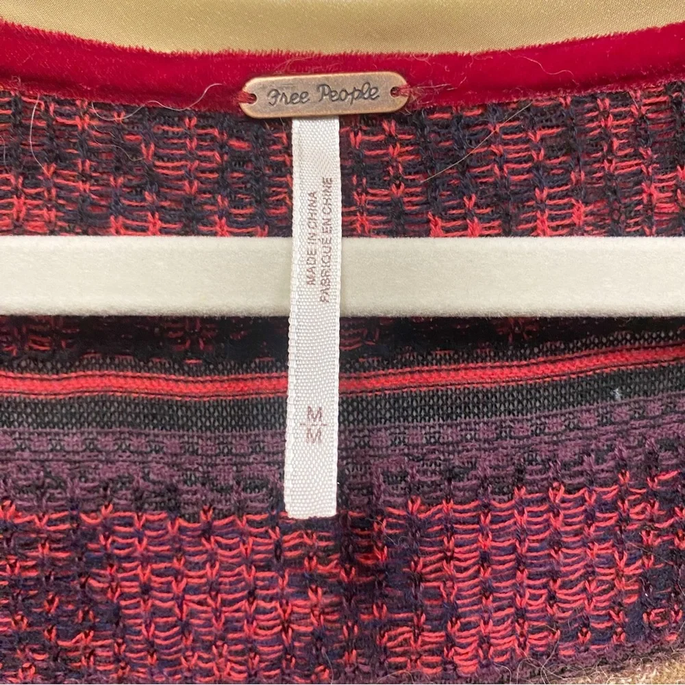 Free People World Traveler Boho Alpaca Blend Pullover Tunic Sweater - Picture 3 of 13